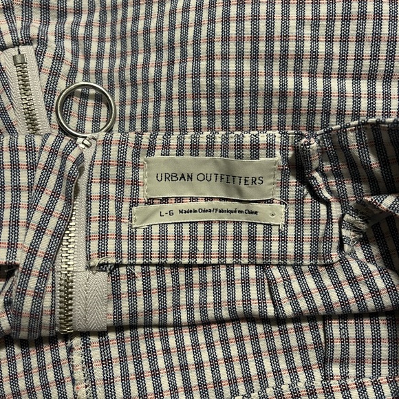 Urban Outfitters Ultra High Waisted Plaid Back Zipper Pocketless Short Shorts - Picture 5 of 5